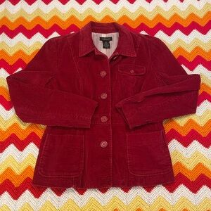 WILLISMITH RED CORDUROY JACKET